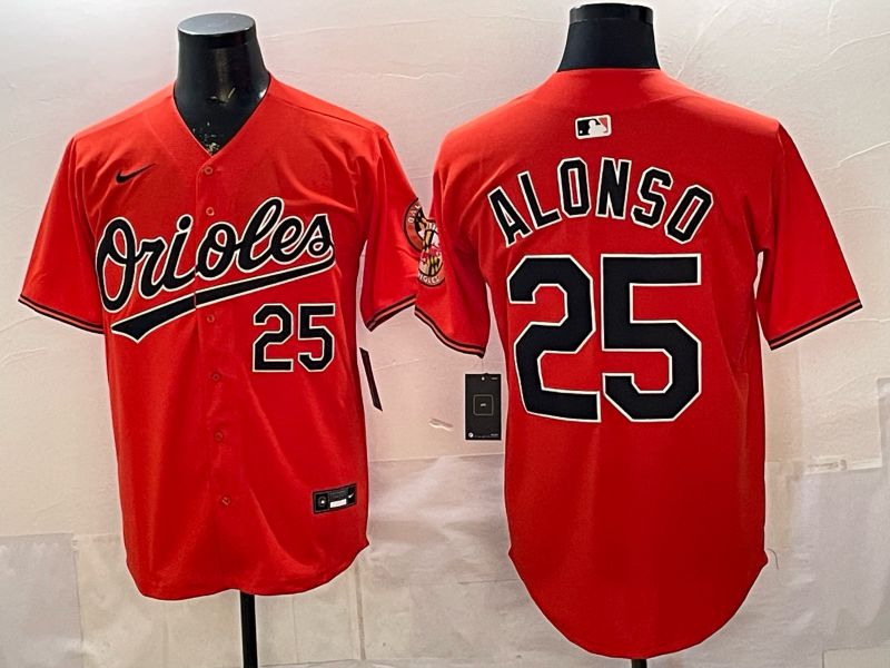 Men Baltimore Orioles #25 Alonso Orange Game 2026 Nike MLB Jersey style 002